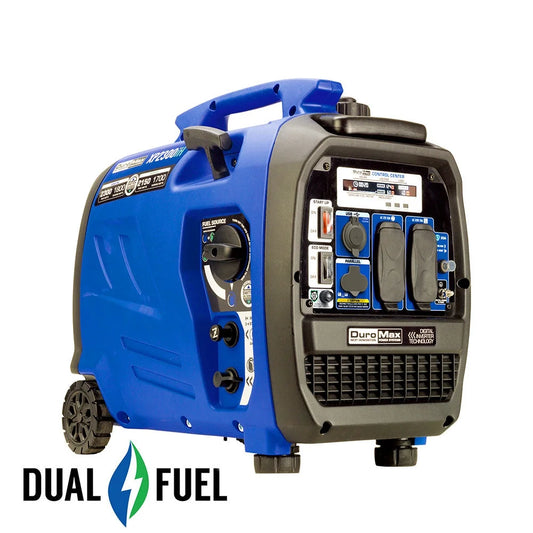 DuroMax XP2300iH 2,300 Watt Portable Dual Fuel Inverter Generator with CO Alert