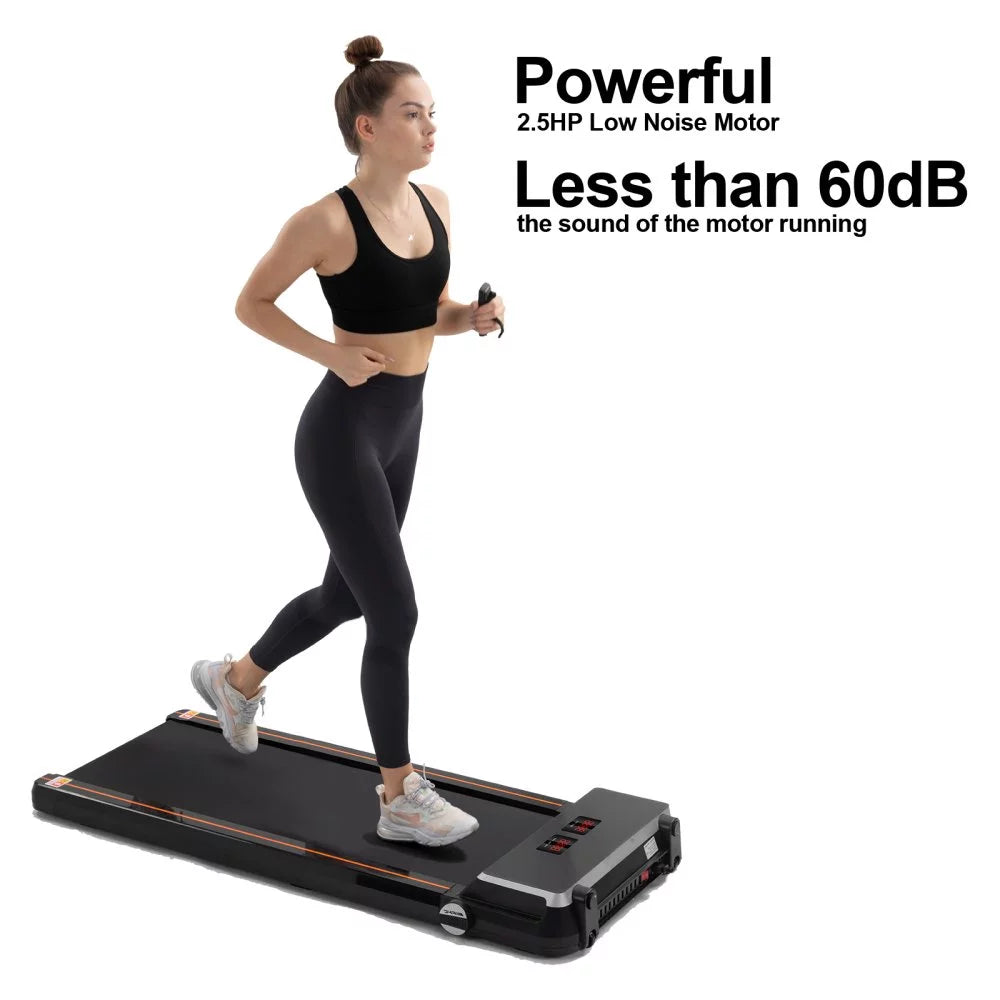 Tcbosik Folding Treadmill for Home with Desk &#8211; 2.5HP Compact Electric Treadmill for Running and Walking Foldable Portable Running Machine for Small Spaces Workout, 265LBS Weight Capacity