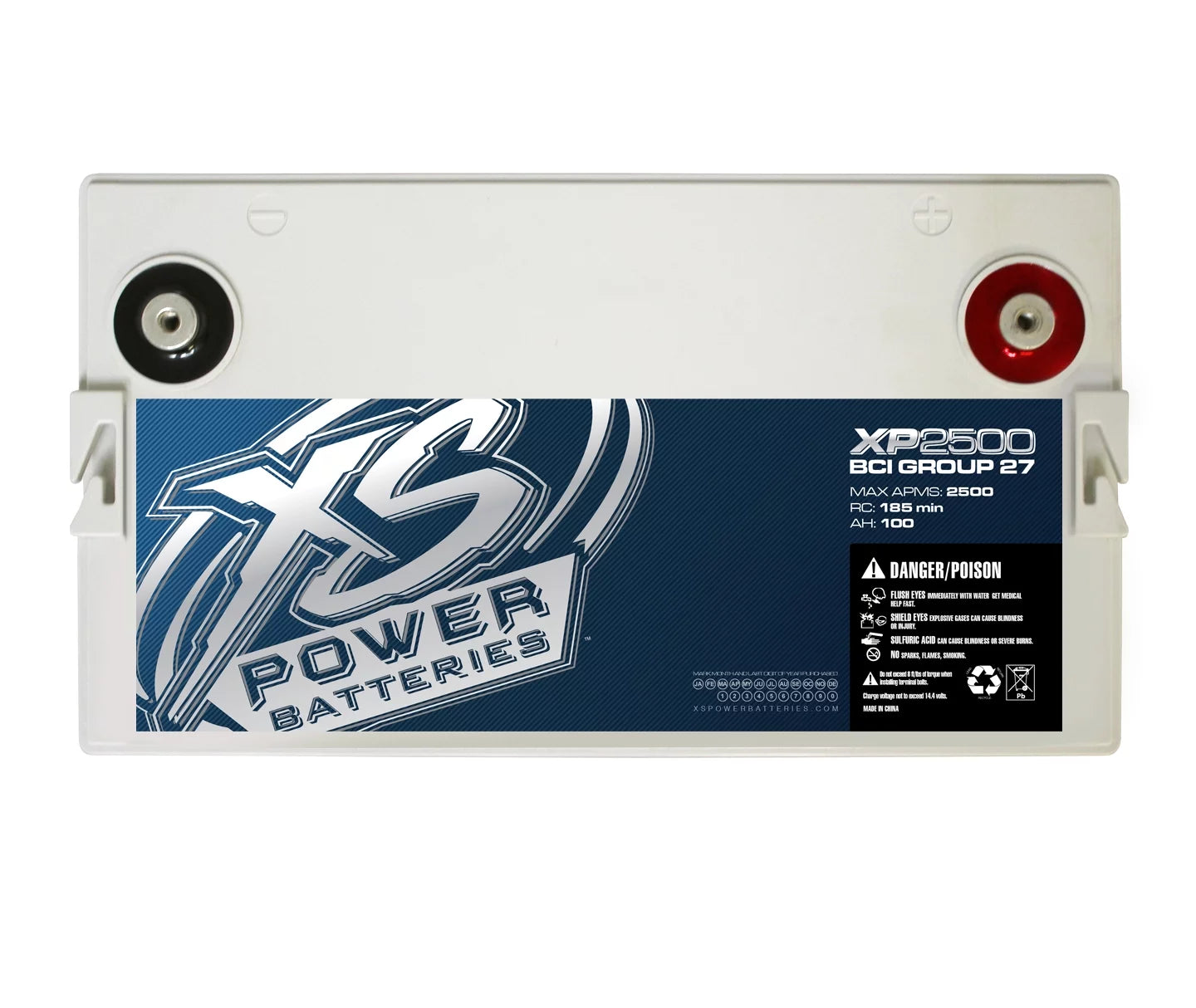 Xs Power XP2500 12V 2500 Amp AGM Supplemental Battery