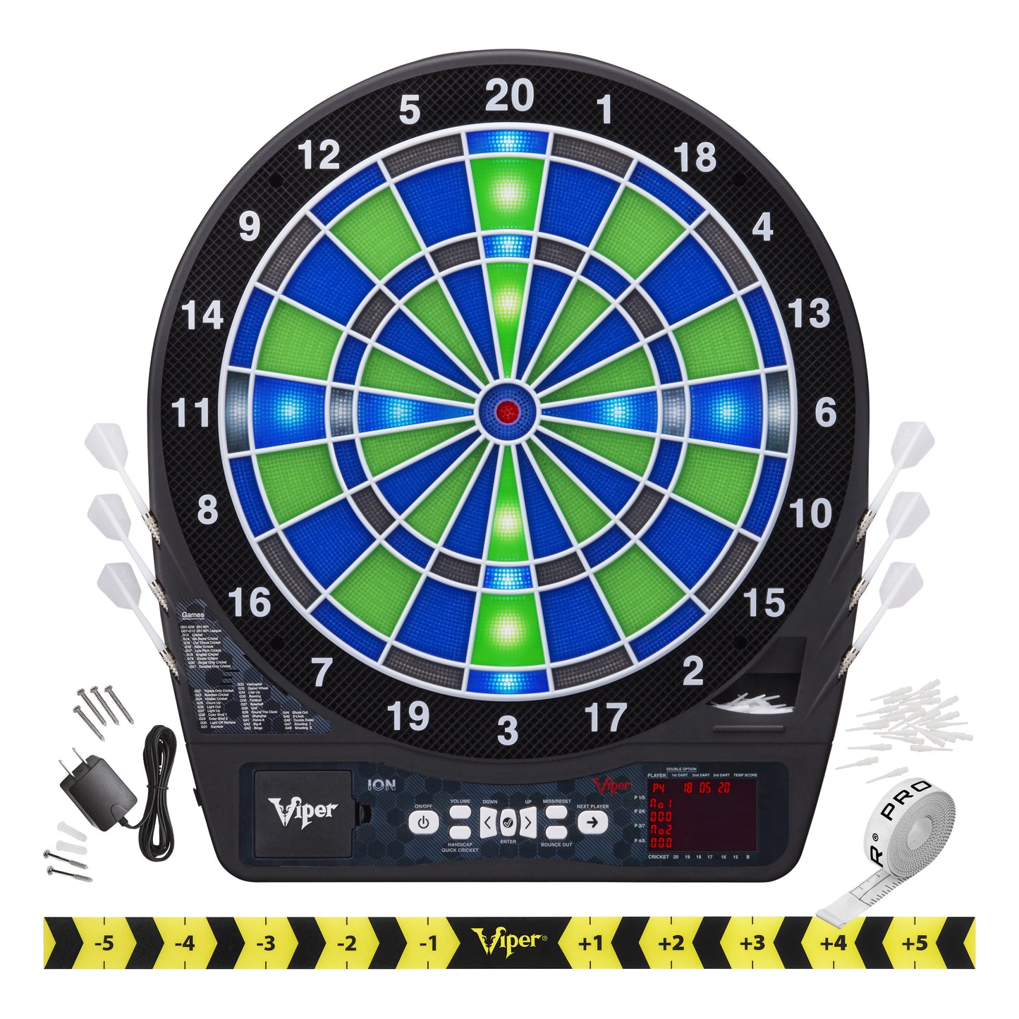 Viper Ion Illuminated 15.5&#8243; Electronic Dartboard