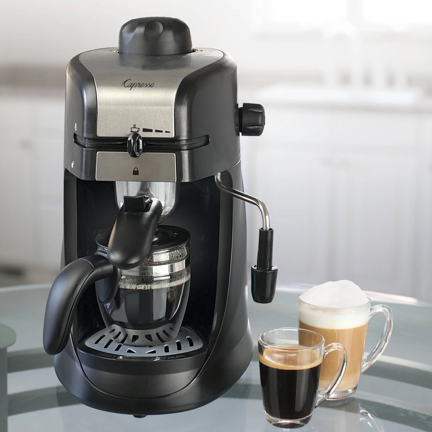 Capresso Steam Pro 4-Cup Espresso &#038; Cappuccino Machine