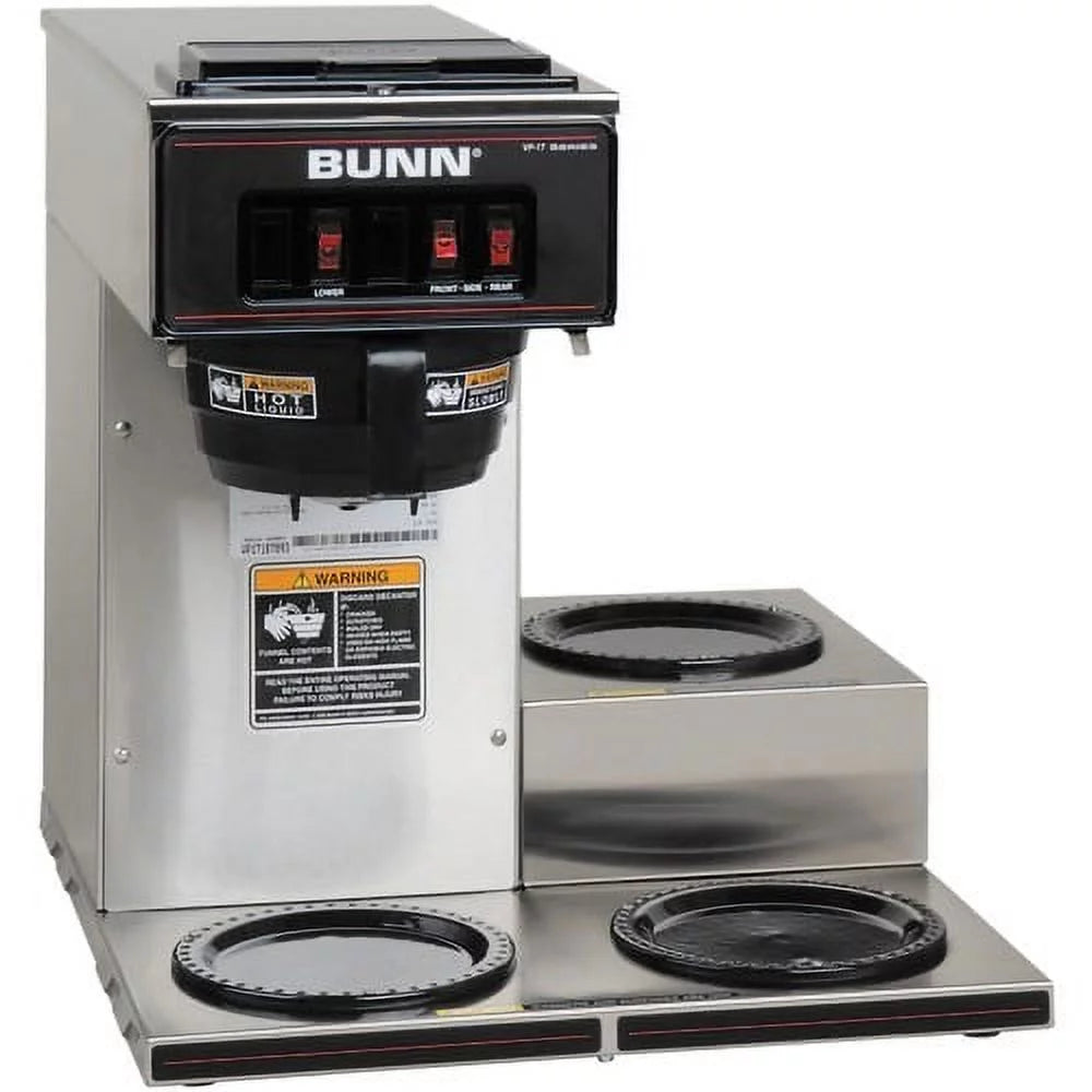 BUNN 12-Cup Pourover Coffee Brewer 12 Cup(s) &#8211; Multi-serve &#8211; Stainless Steel