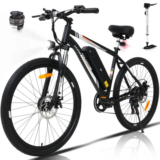 COLORWAY 26&#8243; Electric Bike, 500W/36V/11.2AH Removable Battery E Bike,Max.speed 19.9MPH Bicycle for Teenager and Adults-BK15M