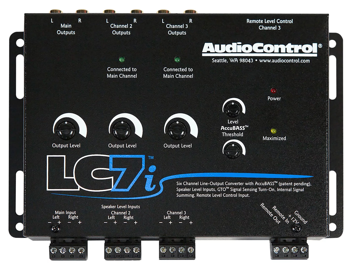 AudioControl LC7i 6 Channel Active Line Out Hi/Lo Converter+Bass Processor DSP