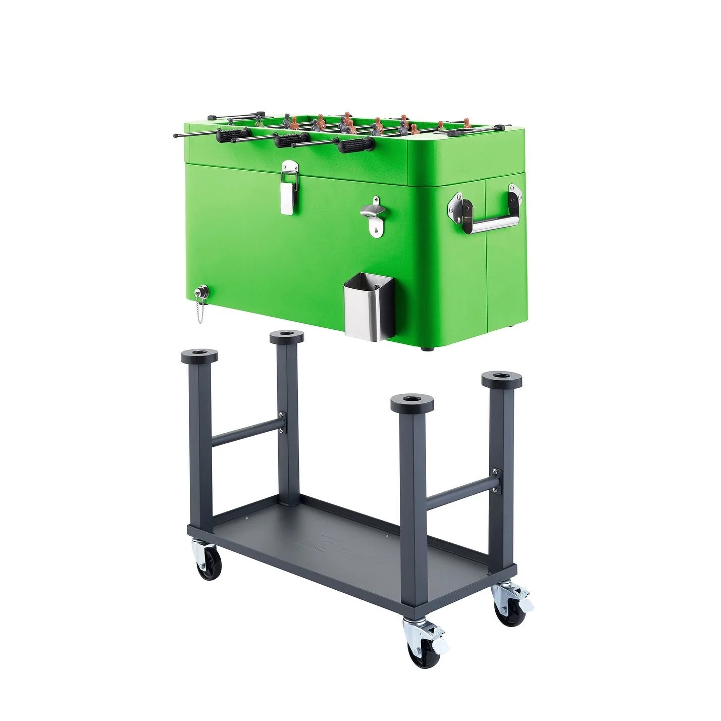 TRINITY 80 QT Foosball Cooler w/ Detachable &#8211; Green