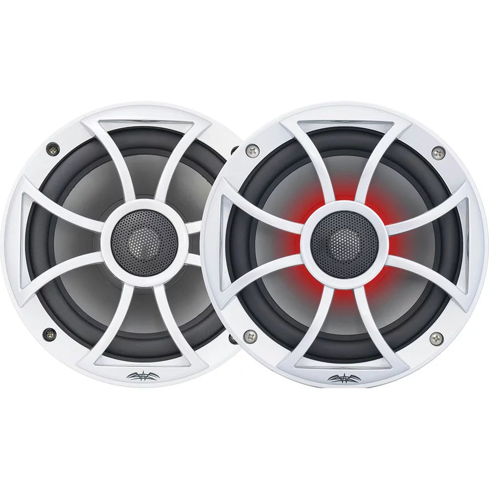 Wet Sounds Recon 6S RGB 6.5 Inch 2 Way Marine Speakers with RGB LED lighting