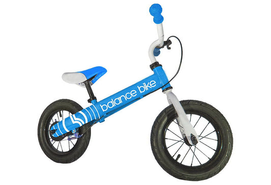 Blue Logo Metal Balance Bike