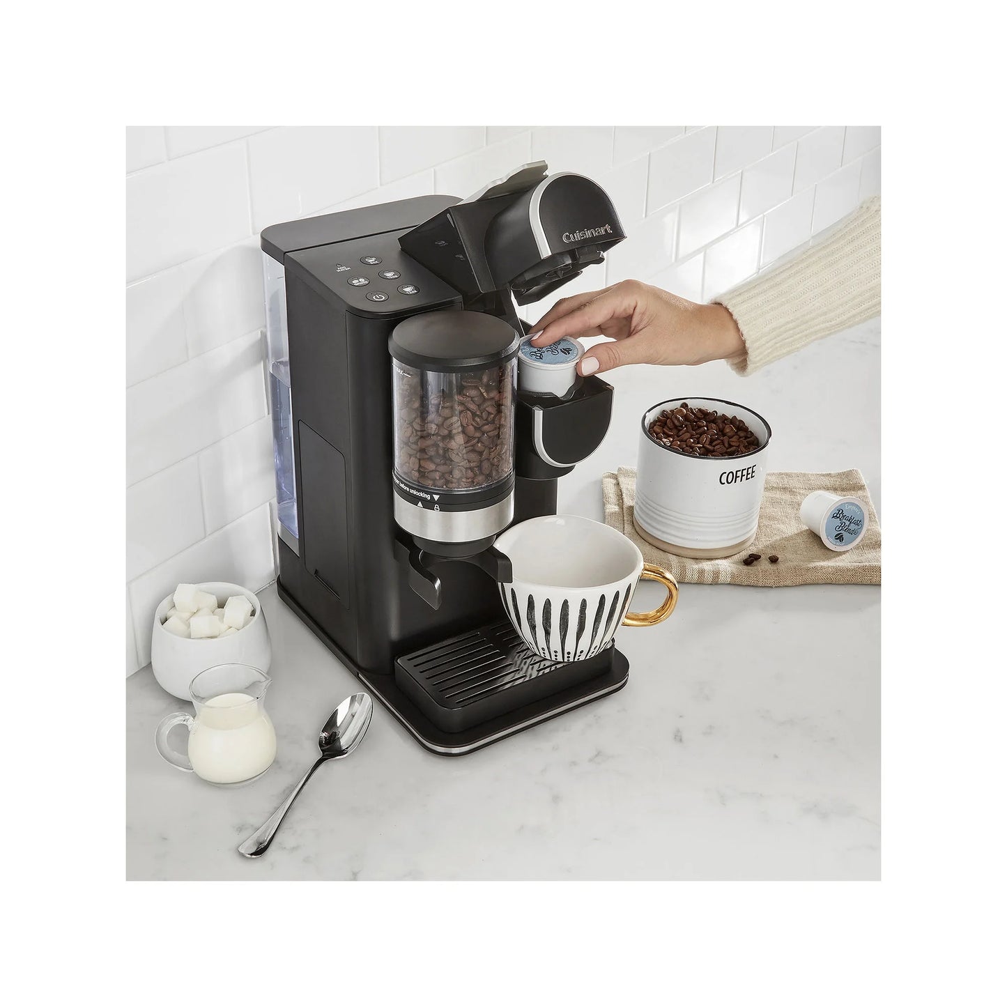 Cuisinart Grind &#038; Brew Single-Serve Coffeemaker, 100g, Black, DGB-2