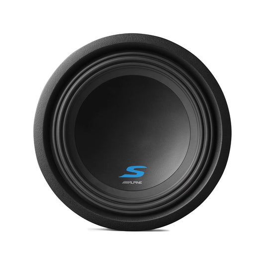 Alpine S-W10D2 S-Series 10 Inch 1800 Watt Max 2 Ohm DVC Car Audio Subwoofer