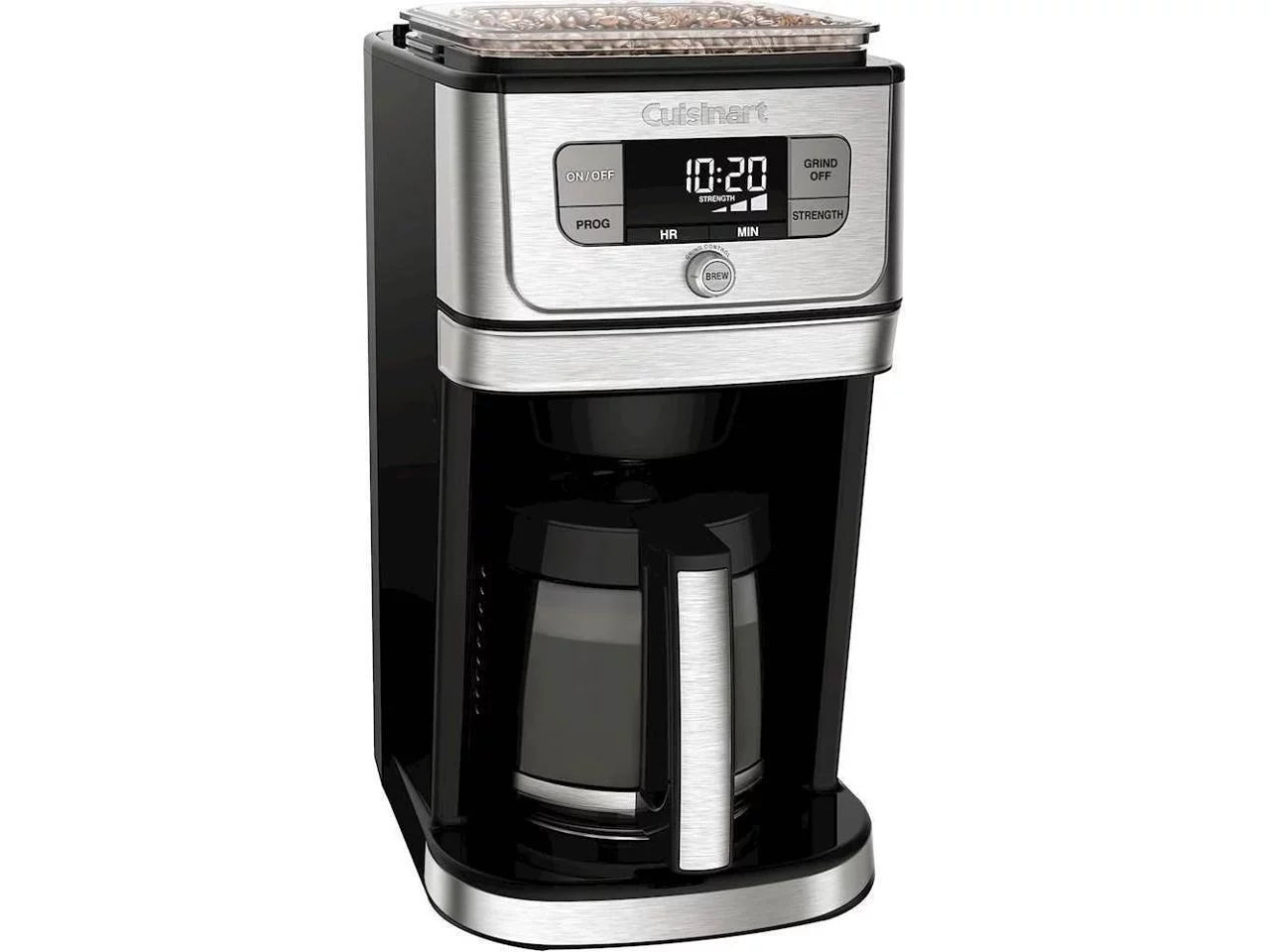 Cuisinart Grind &#038; Brew 12 Cup Coffeemaker, Silver and Black