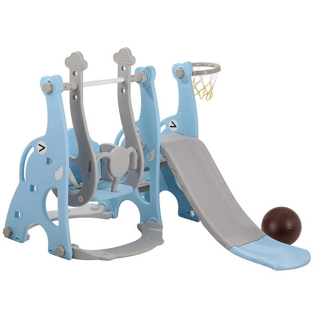 Children&#8217;s slide indoor household multi-function slide swing combination small amusement park baby toy thickening