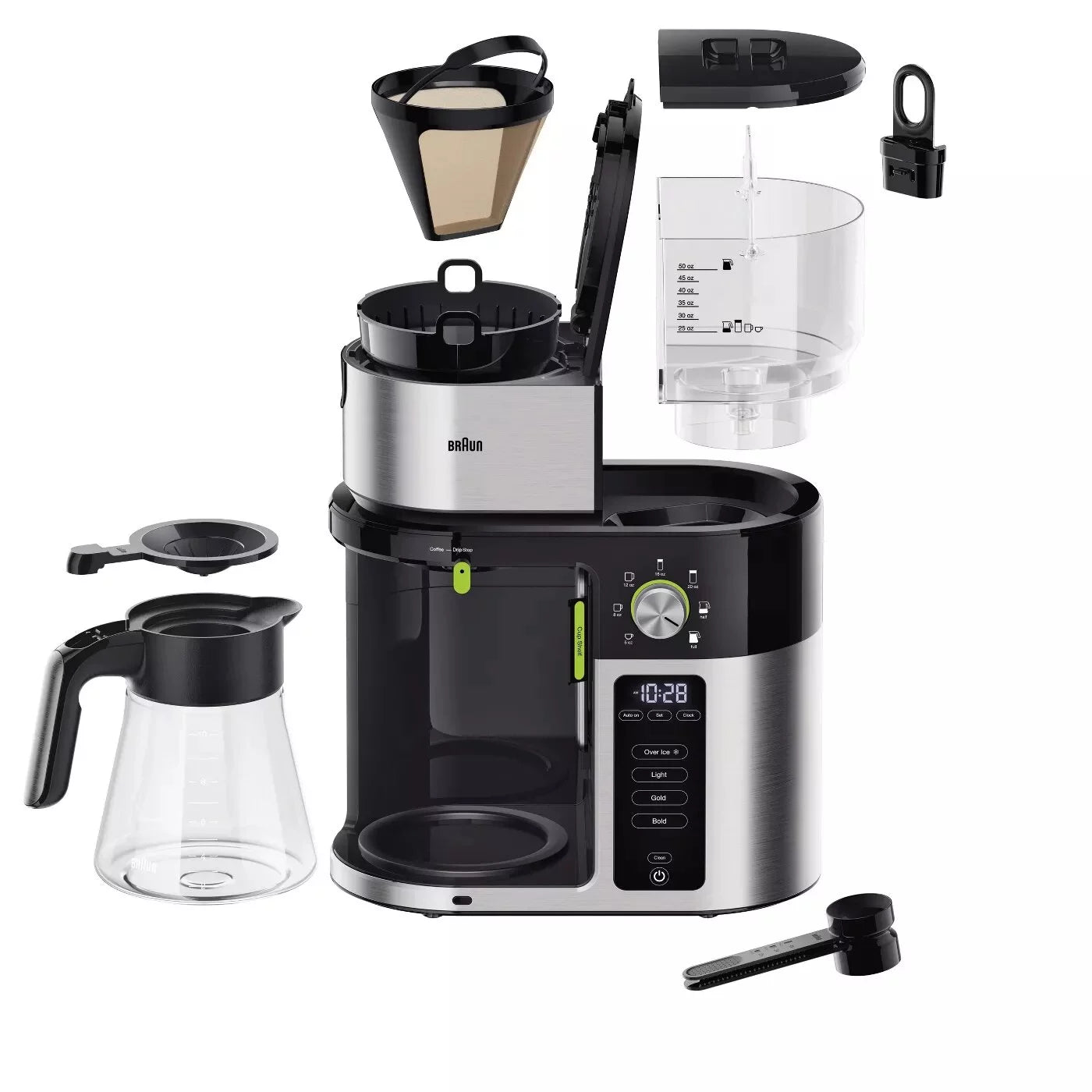 Braun MultiServe Drip Coffee Maker, Black &#8211; KF9050