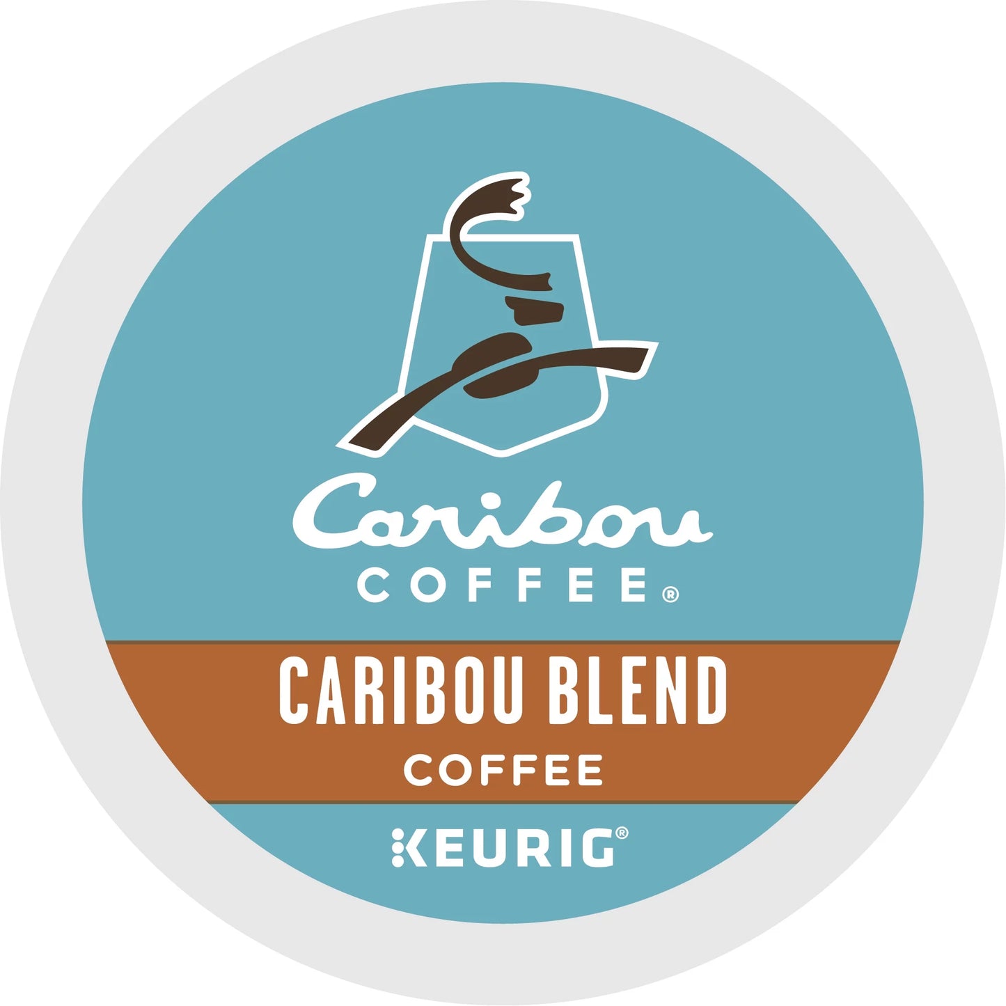 Caribou Coffee Caribou Blend, Keurig Single-Serve K-Cup Pods, Medium Roast Coffee, 32 Count