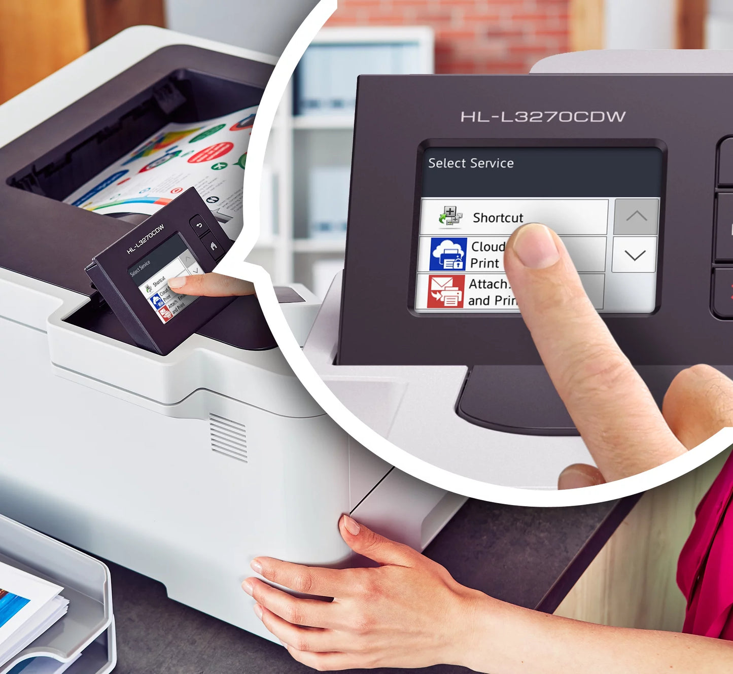 Brother HL-L3270CDW Compact Digital Color Printer with NFC, Wireless and Duplex Printing