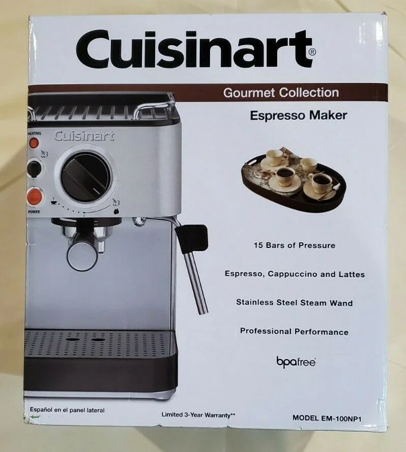 Cuisinart 2 Cup Espresso Maker with Removable Resevoir, EM-100NP1