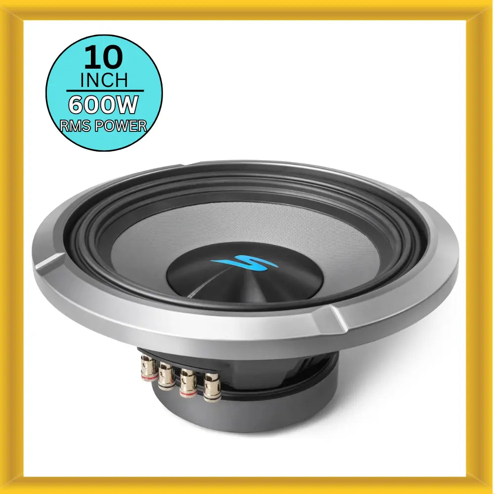 Alpine S-Series S2W10D2 10 Inch Dual 2 OHM Car Subwoofer 600 Watts RMS Power