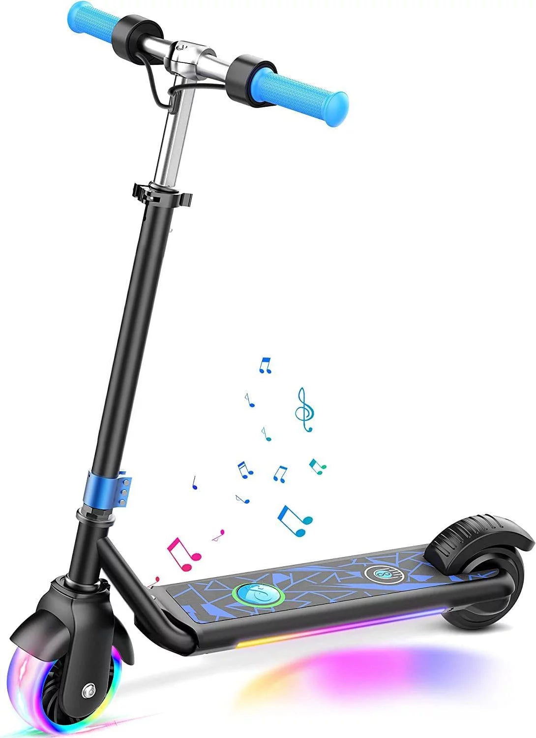 Urbanmax Electric Scooter for Kids, 150W Motor 10mph Speed Electric Scooter with Adjustable Handlebar and LED Lights