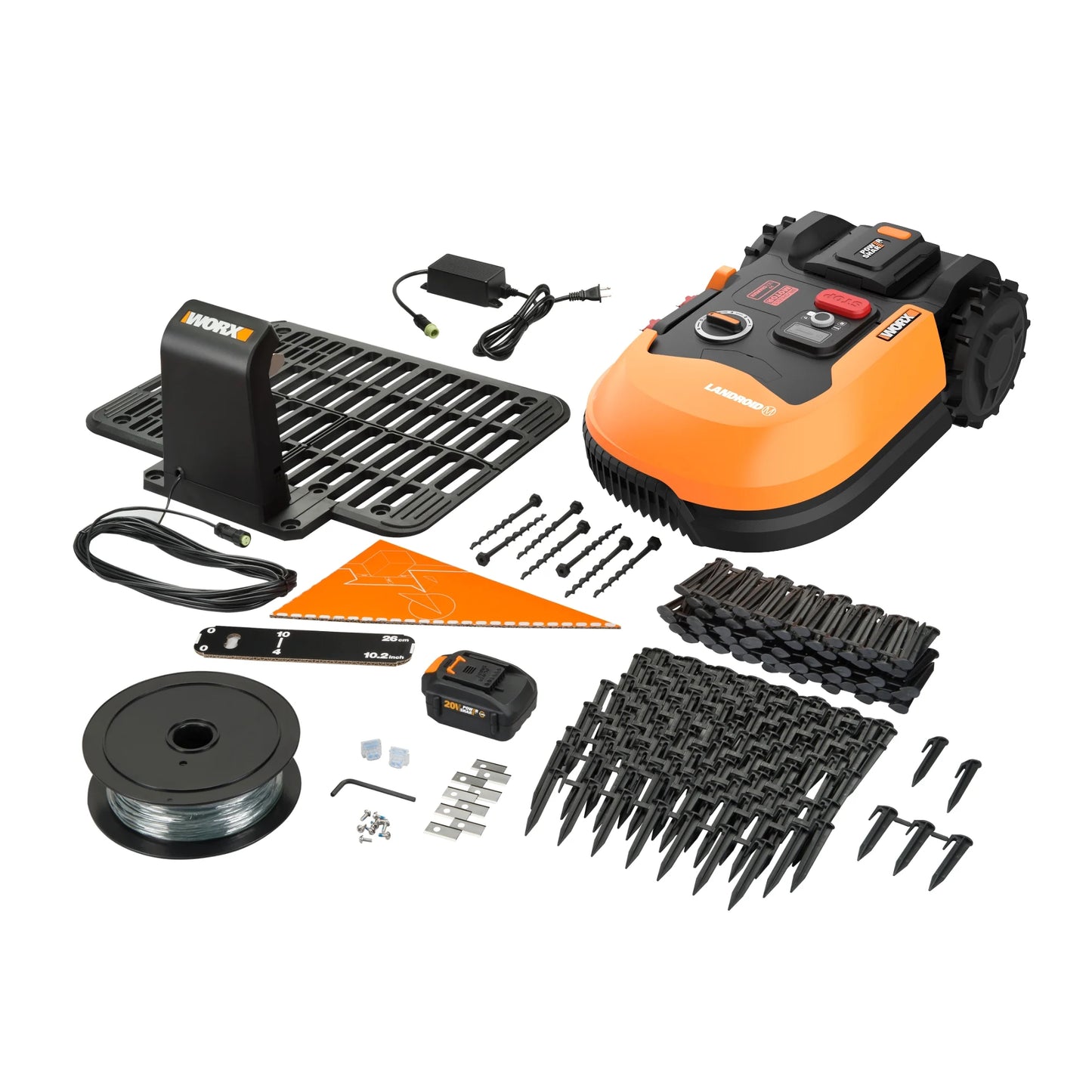 Worx WR147 Landroid M 20V Robotic Lawn Mower (1/4 Acre) (Battery &#038; Charger Included)