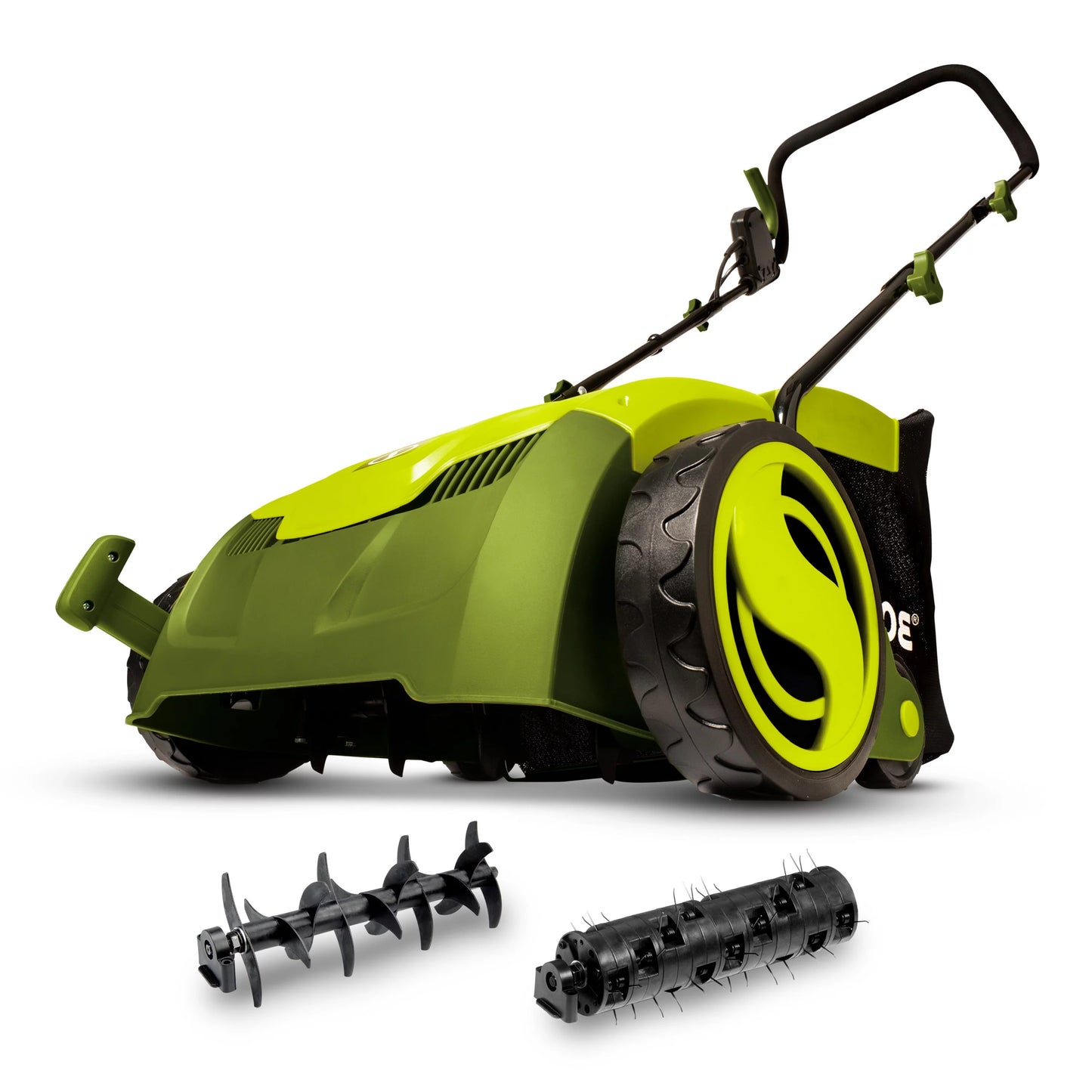 Sun Joe Electric 12.6-inch Lawn Dethatcher + Scarifier W/ Collection Bag, 12-Amp