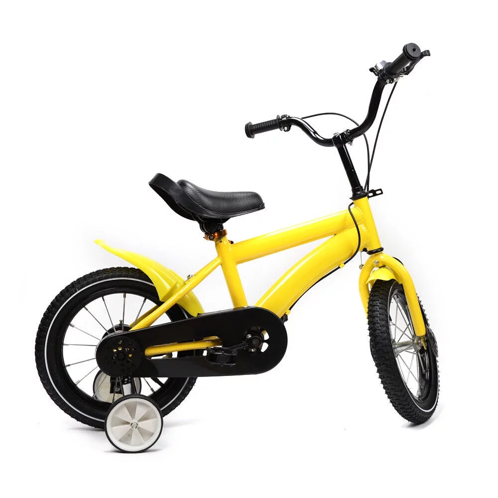 14&#8243; Childrens Bike Boys Girls Bicycle Kids Bike w/ Safety Training Wheel