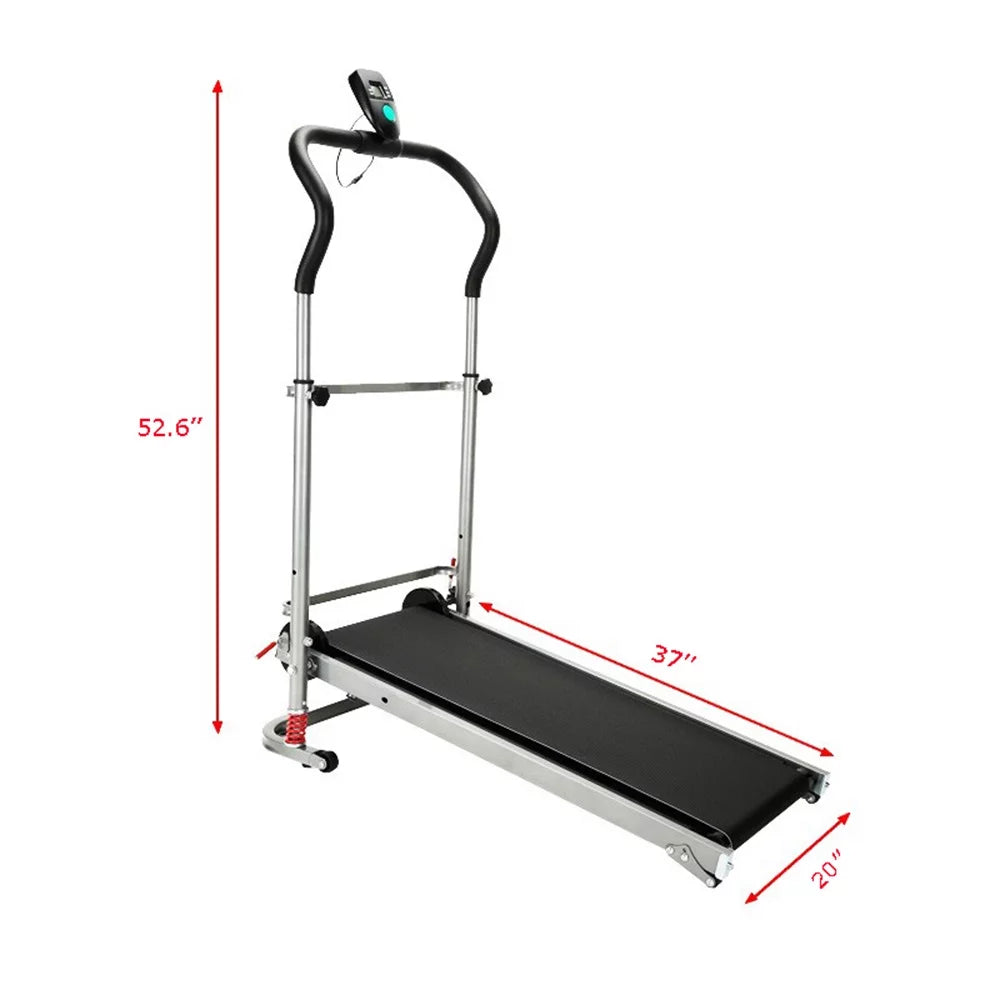 Techtongda Treadmill Machine Folding Portable Running Gym Fitness Home Manual for Home Exercise