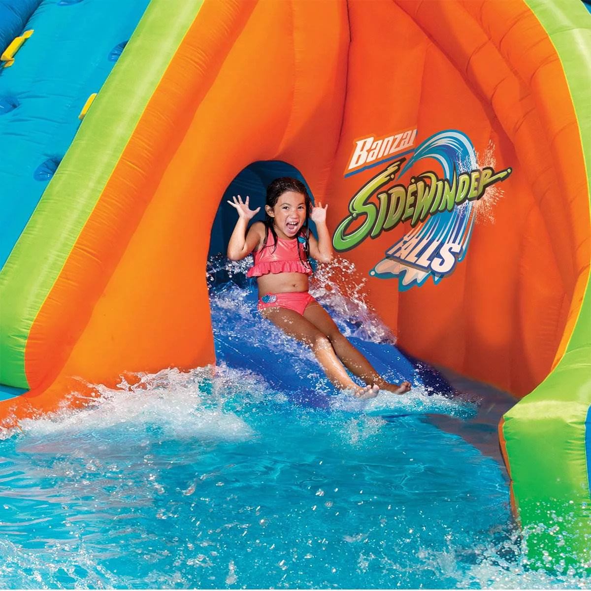 Banzai Sidewinder Falls Inflatable Kiddie Pool with Slides &#038; Cannons (6 Pack)