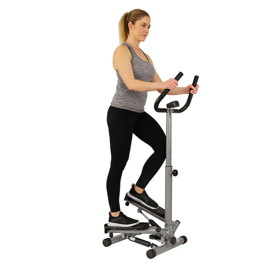 Sunny Health &#038; Fitness Mini Twister, Stair Stepper, Climber Step Machine with Handlebar for Total Body Toning, SF-S020027