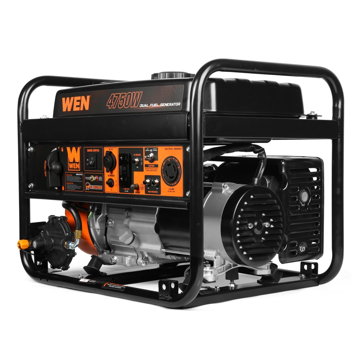 WEN 4750-Watt 120-Volt/240-Volt Dual Fuel Portable Generator with CO Shutdown Sensor