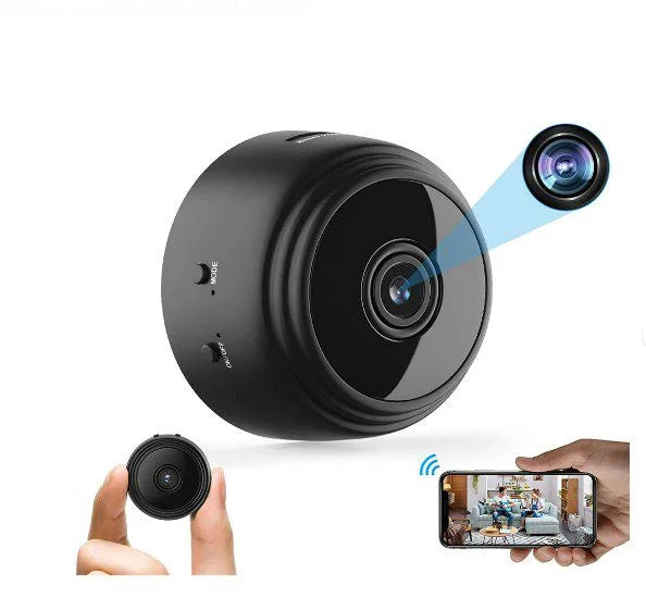 2 Pack Mini Camera WiFi Small Wireless Video Camera Full HD 1080P Night Vision Motion Sensor Video Detection Security Nanny Surveillance Cam