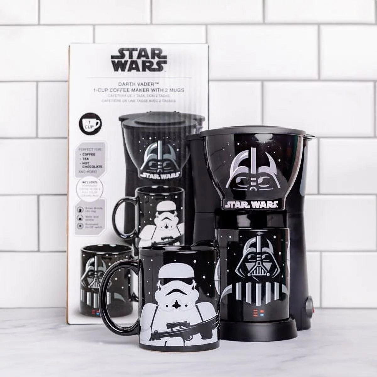 Uncanny Brands Star Wars Darth Vader &#038; Stormtrooper Coffee Maker Set