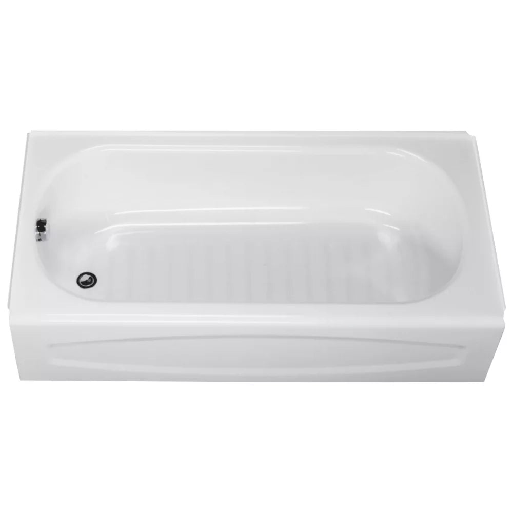 American Standard New Solar 60 in Left Hand Drain Porcelain Enamel Rectangle Apron Front Tub(White)